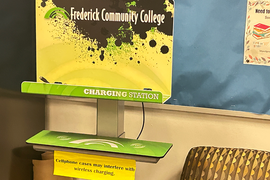 yellow and green charging station