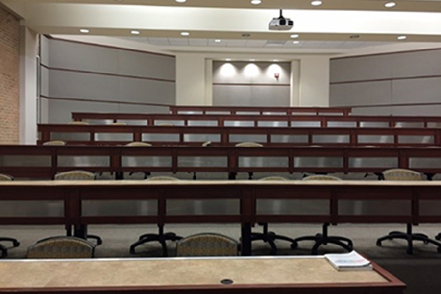 empty lecture hall