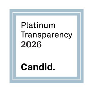 A square seal for "Platinum Transparency 2026" from Candid